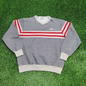 Vintage 90s Wilson Sweatshirt Womens Medium 20x23 Gray
